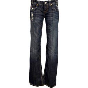 Vintage MEK Denim USA Premium Dark Wash Denim.  Boot Cut. New Without Tags